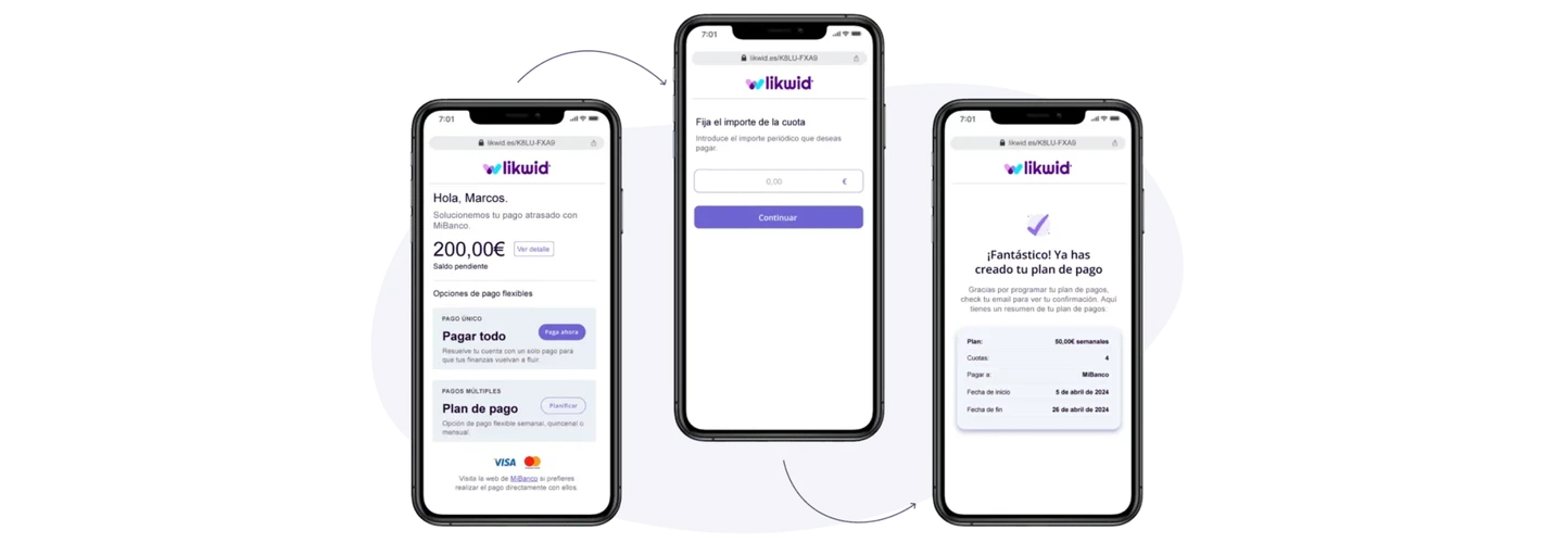 Plataforma de pago de Likwid y Gescobro